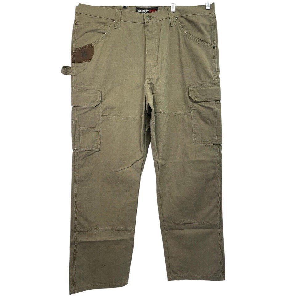 WRANGLER RIGGS Men 40x30 Brown‎ Ripstop Carpenter Pant (CC16) NW/OTs